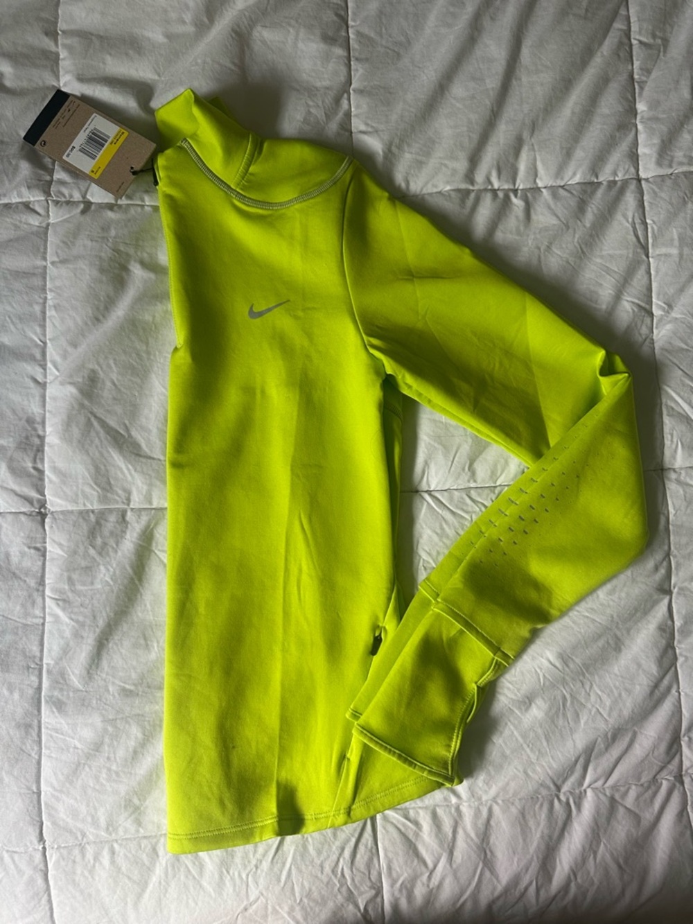 Nike Neon Lime Long Sleeve Running Top